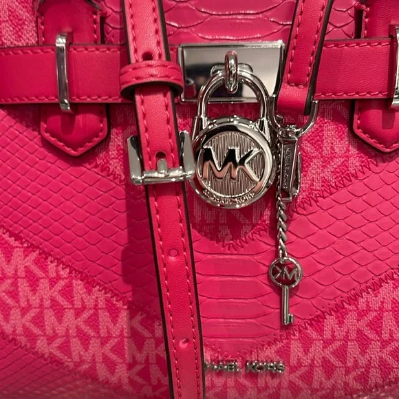 Michael Kors Hamilton Small Satchel Shoulder Crossbody Bag 
Electric Pink
NWT - Picture 8 of 16